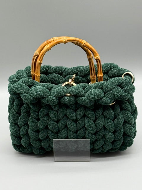 Hera Bag Chenille Smaragdgrün