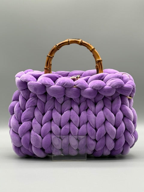 Hera Bag Samt Lavendel