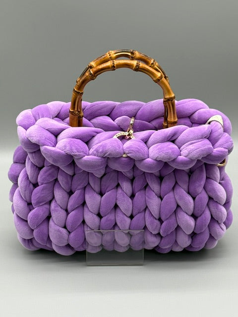 Hera Bag Samt Lavendel