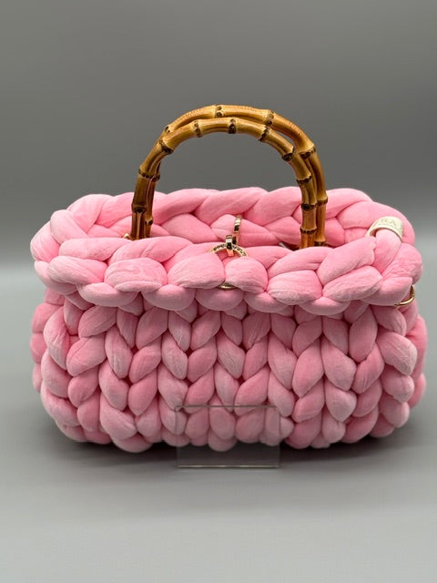 Hera Bag Samt Hellrosa