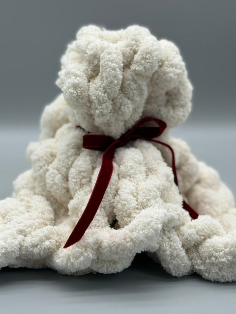Hera Bag Schmusetuch für Babys aus Chenille in Creme