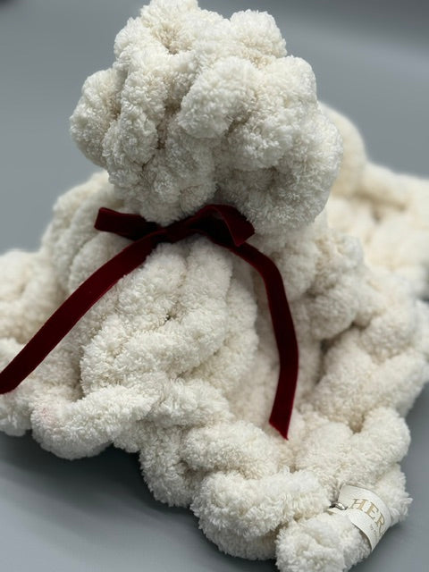 Hera Bag Schmusetuch für Babys aus Chenille in Creme