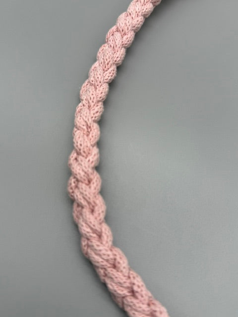 Hera Bag handgefertigter Tragegriff/Schulterriem in Pastel Pink in 1,5 cm Dm.