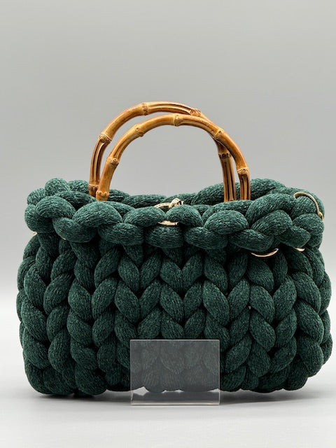 Hera Bag Chenille Smaragdgrün