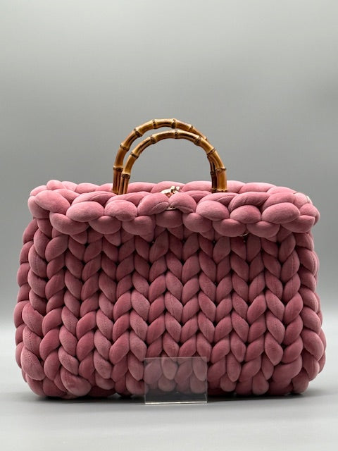 Hera Bag Premium Samt Altrosa