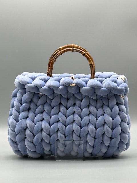 Hera Bag Premium Samt Hellblau