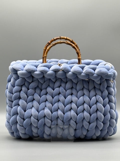 Hera Bag Premium Samt Hellblau