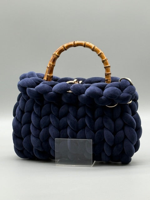 Hera Bag Samt Saphirblau