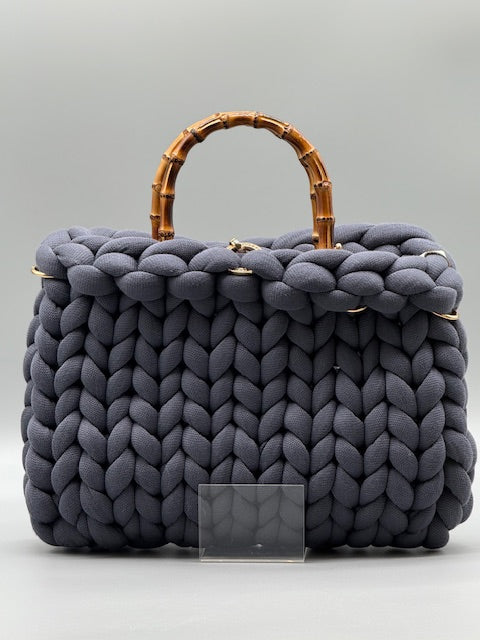 Hera Bag Premium Baumwollgarn Graphitgrau