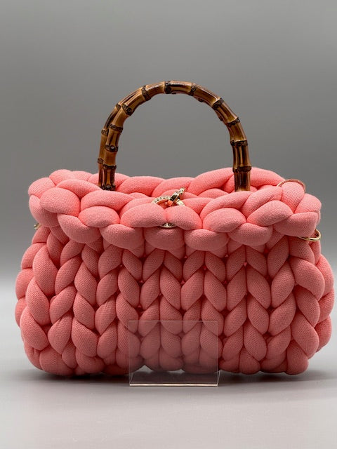 Hera Bag Premium Baumwollgarn Altrosa