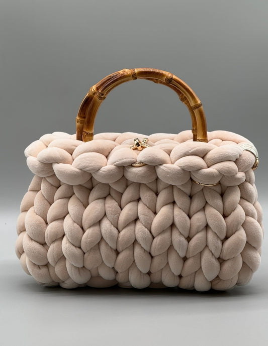 Hera Bag Premium Samt Creme