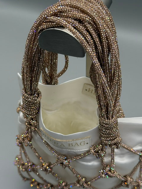Hera Bag Sparkly Champagner