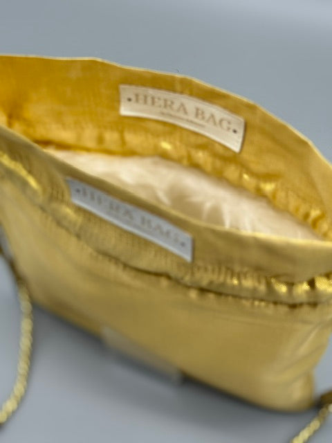 Wende-Innentasche für die Hera Bag Sparkly Gold/Kunstfell