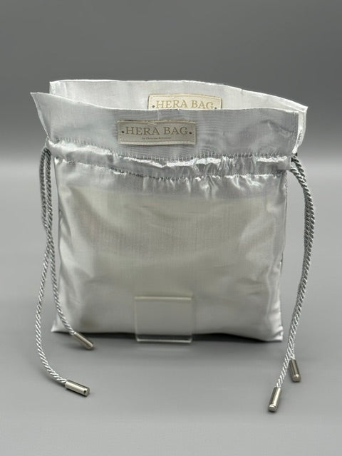 Wende-Innentasche für die Hera Bag Sparkly Silber/Kunstfell