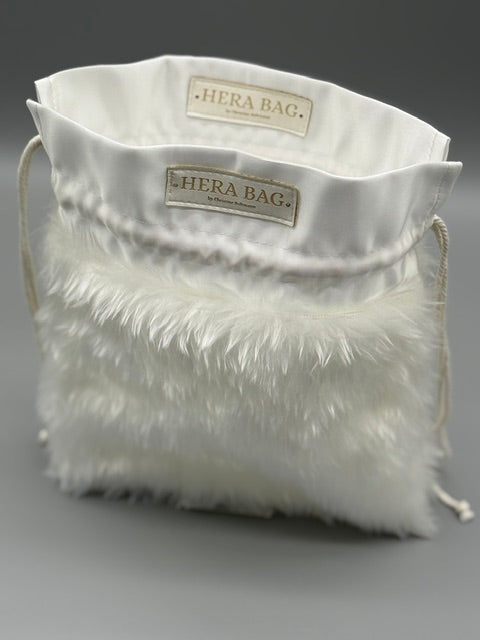 Wende-Innentasche für die Hera Bag Sparkly Satin/Kunstfell